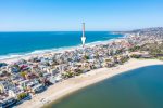 Ariel photo shoto showing are BEST location in Mission Beach